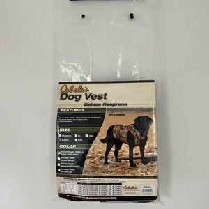 Cabela’s camo hunting dog vest deluxe neoprene